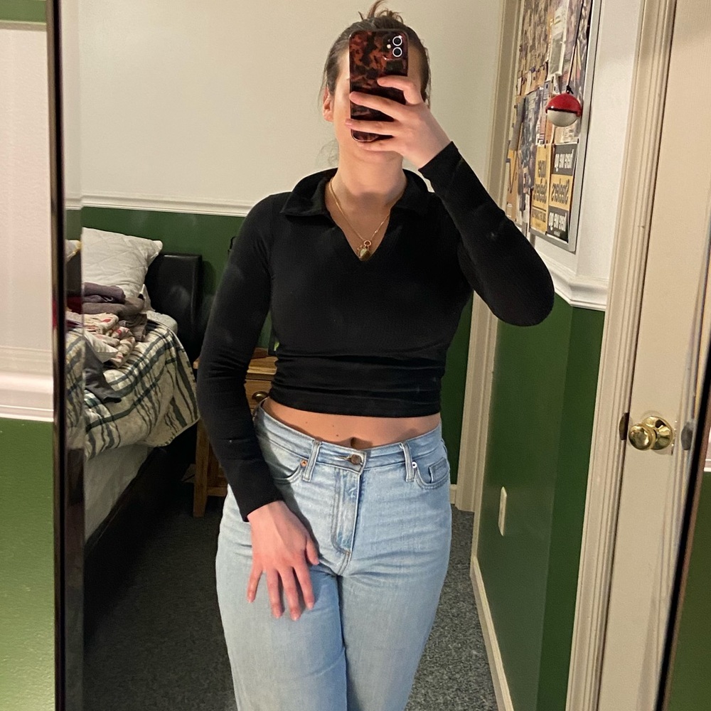 Retro collared top - Picture 2 of 2